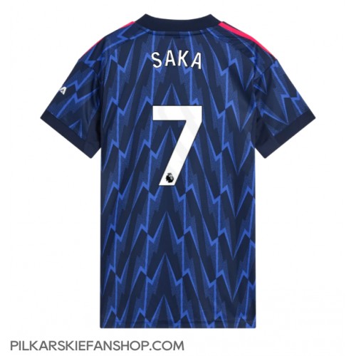 Koszulka piłkarska Arsenal Bukayo Saka #7 Strój wyjazdowy dla kobiety 2025-26 tanio Krótki Rękaw Koszulka piłkarska Arsenal Bukayo Saka #7 Strój wyjazdowy dla kobiety 2025-26 tanio Krótki Rękaw